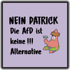 "Nein Patrick, Die AFD ist keine Alternative" Sticker
