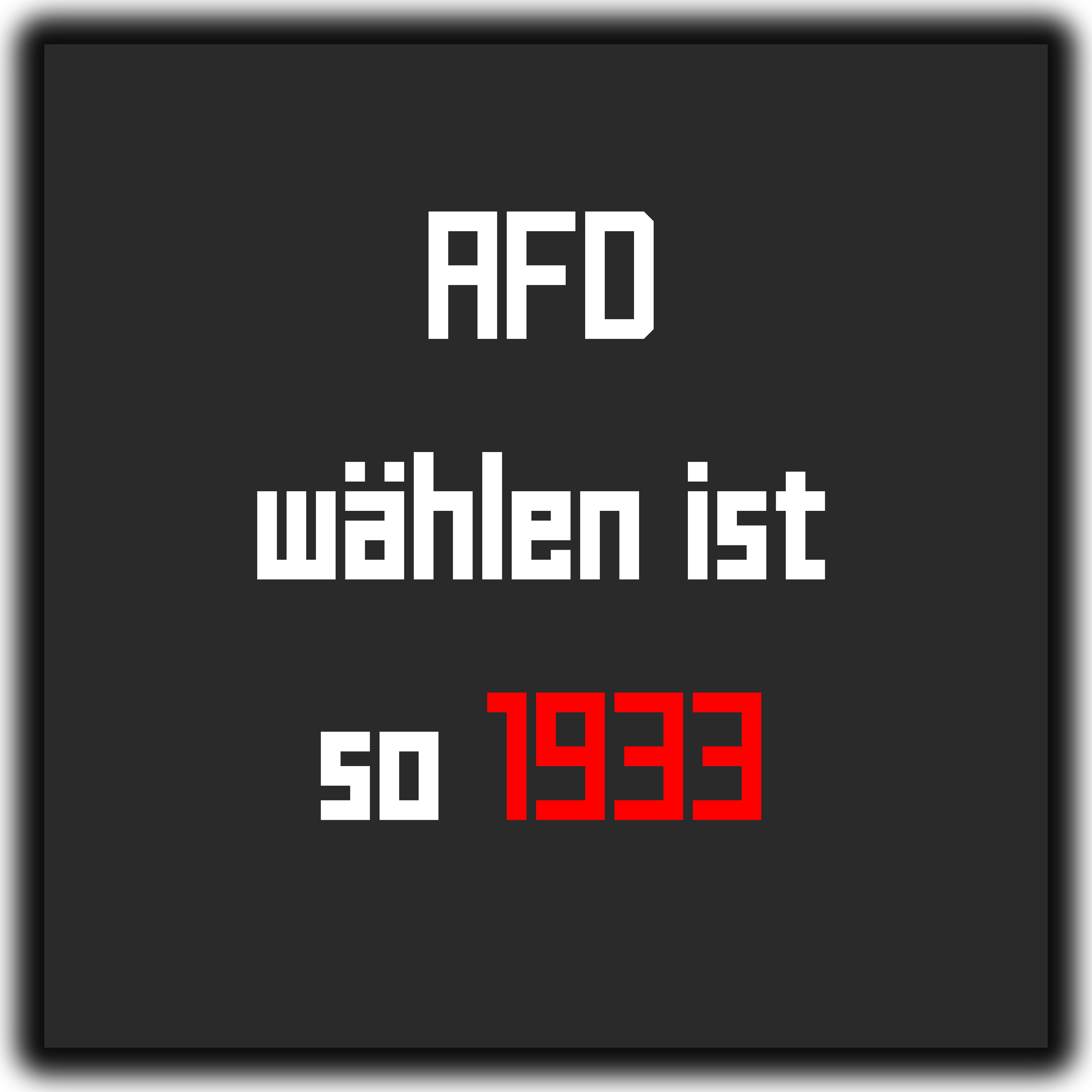 "AFD wählen ist so 1933" Sticker